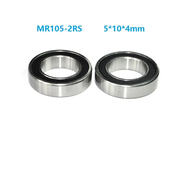 50/100/500 шт. MR105-2RS 5x10x4 мм MR105RS Миниатюрные шарикоподшипники с двойным резиновым