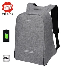 Tigernu multifunción anti-ladrón de carga usb de 15.6 pulgadas mochila portátil hombres de alta calidad de nylon de la escuela mochila para los hombres mochila