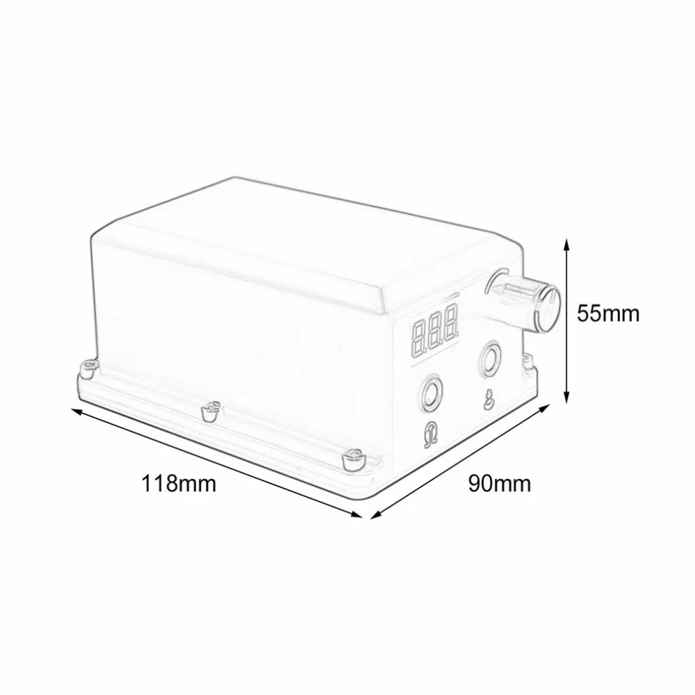 1 шт. тату питания цифровой ЖК-дисплей для постоянного тату машинка для макияжа Наборы Регулируемый источник питания напряжение