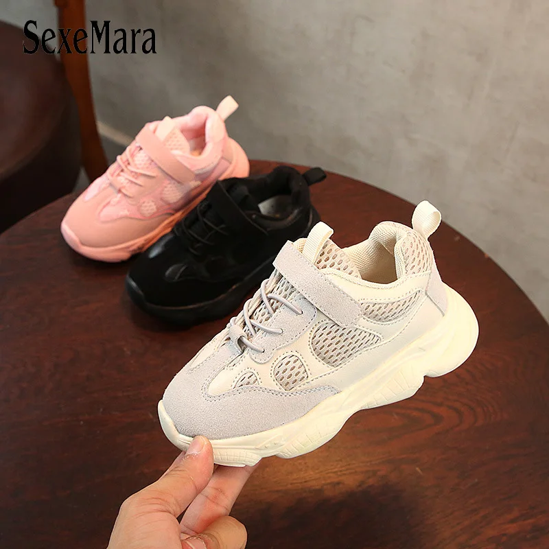 

Soft Bottom Children Sports Shoes Breathable 2018 Spring Autumn Kid Shoes Children Girls Leather Toddler Boys Sneakers B10052