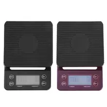 5 кг 0,1/0,5 г профессии ЖК дисплей цифровой кофе весом таймер весы для дома, кухни, бара баланс g унции фунтов мл или g/мл