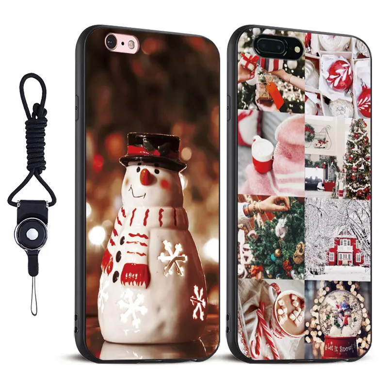 

Christmas Xmas tree Balls Snowman Coque Mobile Phone Case Cover bag For Apple iPhone 5 5S SE 6 6S 6Plus 6sPlus 7 7Plus 8 8Plus X