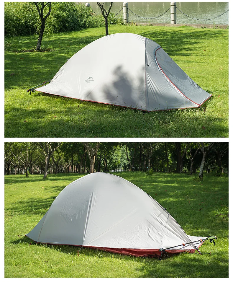 Barraca ao ar Tecido de Silicone Barraca de Acampamento Barraca da Família Pólo de Alumínio Naturehike Livre Pessoa t - 20d Dupla Camada Ultraleve 3 210 18 210 t 20d tecido de silicone dupla