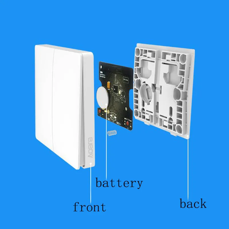 Умный Домашний Светильник Xiaomi Aqara Mijia с одним пожарным проводом ZigBee, беспроводной ключ, настенный выключатель через приложение для смартфона