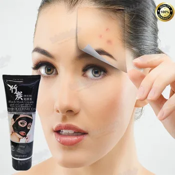 

Natural volcanic mud Black Mask for Blackhead Remover Peeling Peel Off Black Head Acne Treatment maquiagem mascara 120ml/tube