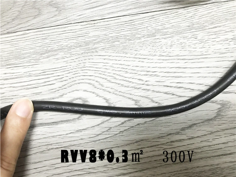 RVV8 Электрический провод сигнальные линии Мощность кабель RVV8X0.3/0,5/0,75/1,0 мм квадратный соединительная линия Управление сигнальная линия