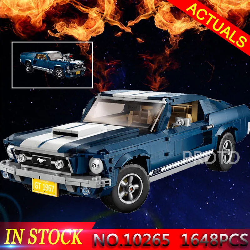

1967 GT500 Creator Expert Ford Mustang Legoing 10265 NEW 1648PCS Set Building Blocks Bricks Assembled DIY Toys Birthday Gifts