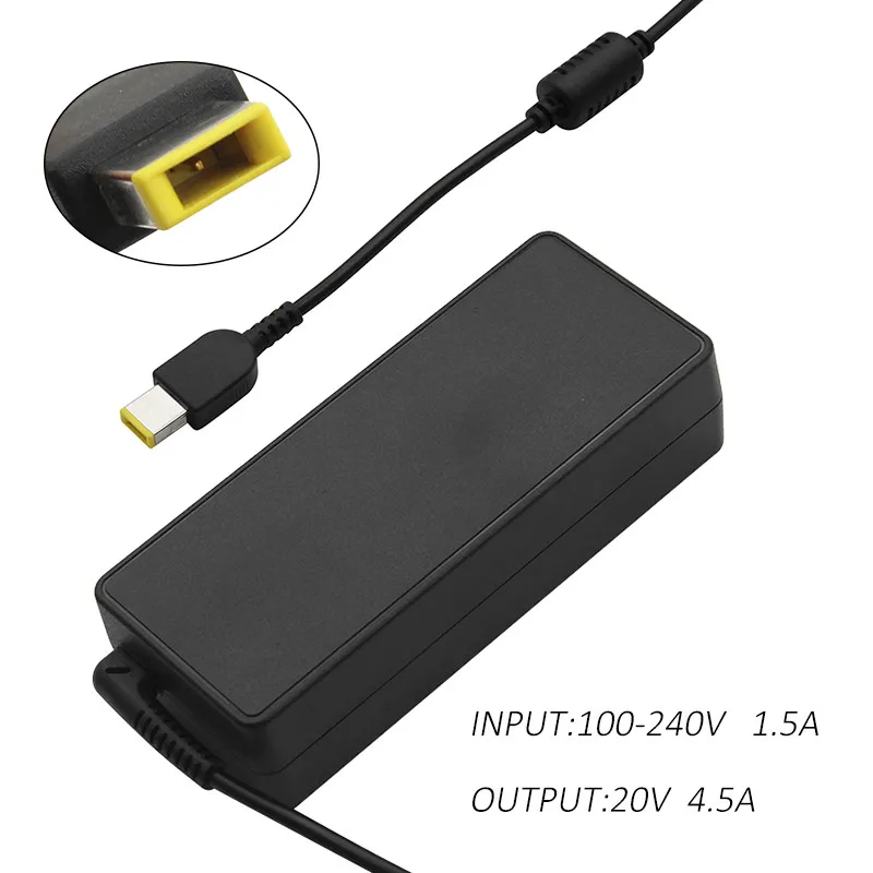 For Lenovo laptop adapter 20V 4.5A 90W USB plug AC Adapter Power Charger For Lenovo E431 B490SA K2450 K4350 K4350A K4450 K4450A
