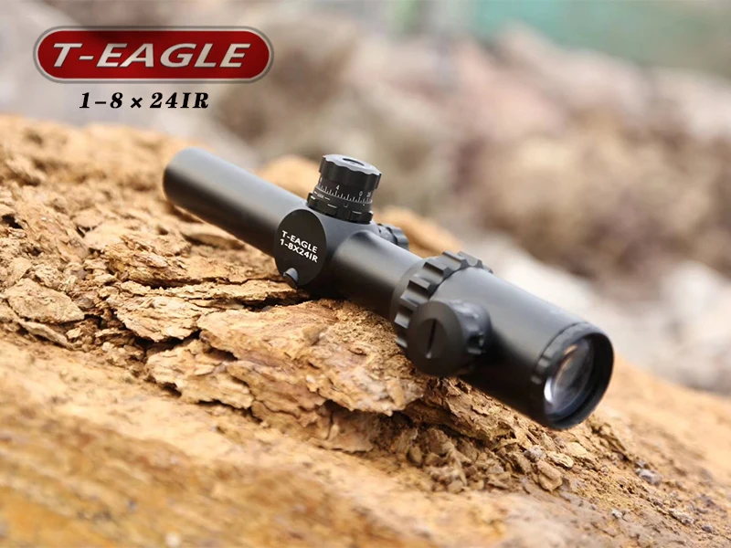 Тактический T-Eagle 1-8x24 IR тактический прицел для Airrifle Sniper охотничья Оптика прицел осветительный прицел для стрельбы