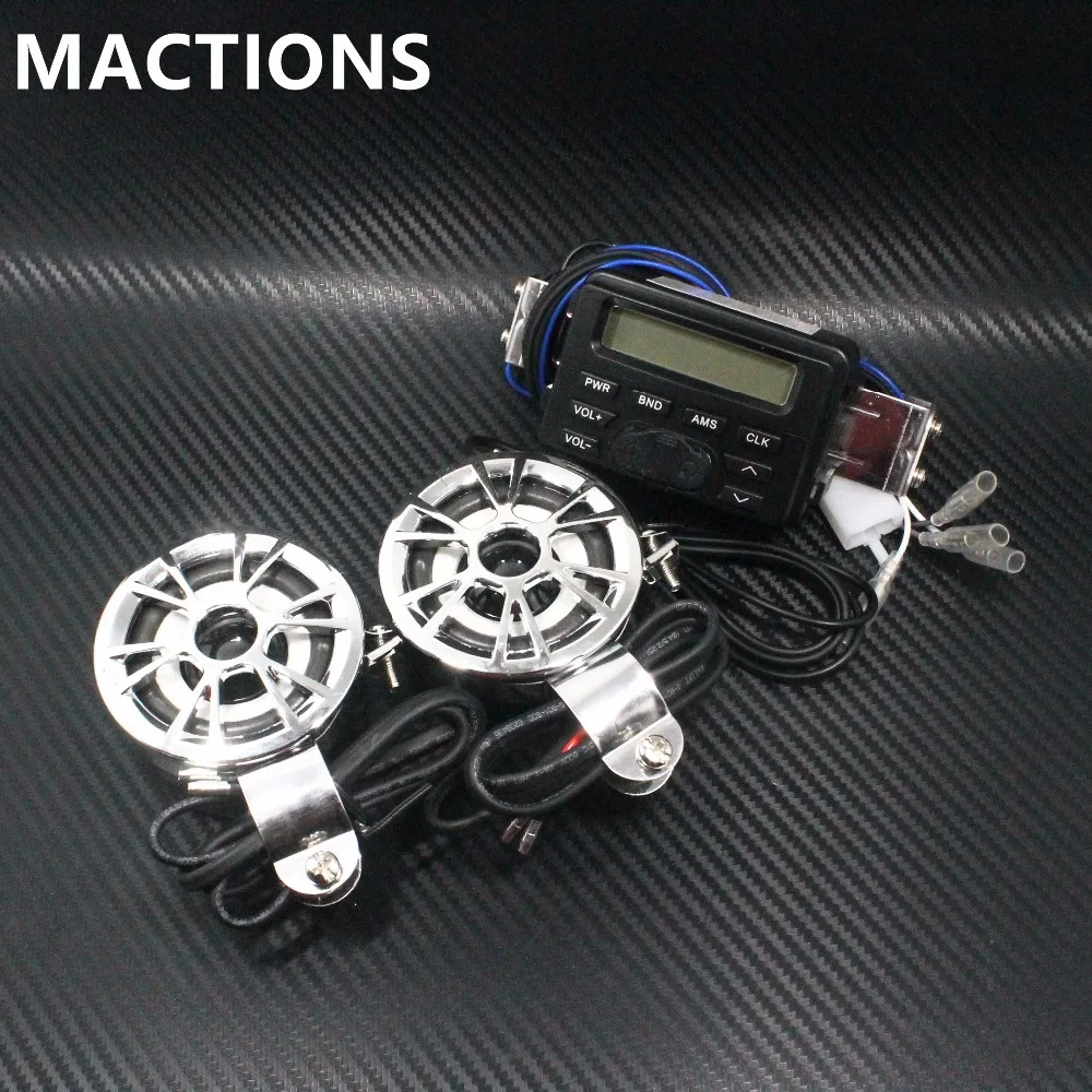 2016 New 12V ATV/ FM Radio Loud Speaker Motorcycle Audio Stereo