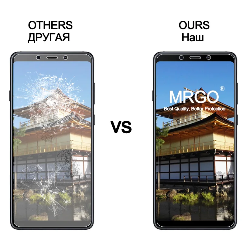 MRGO закаленное стекло для samsung Galaxy A9 защита экрана 9H 2.5D телефон на Защитное стекло для samsung A9 стекло