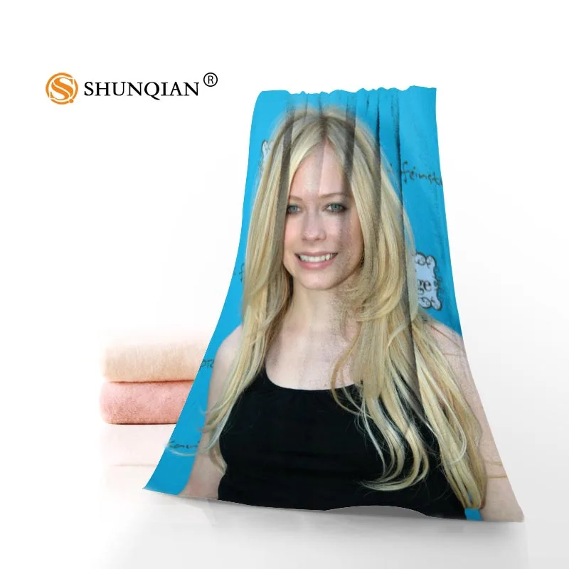 Заказное Avril полотенце с Лавин напечатанное хлопковое лицо/банные полотенца из микрофибры ткань 35X75 см, 70X140 см полотенце для душа s