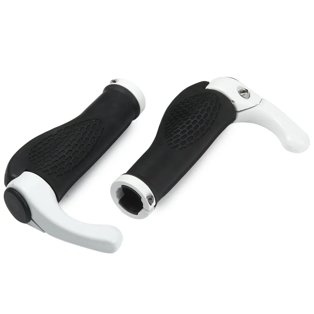 Anti slip Rubber Aluminum Alloy Cycling Bicycle Grips Mountain Bike