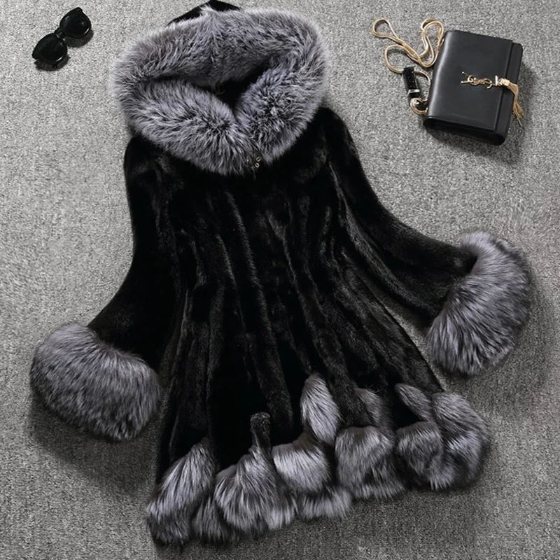 2017 New Artificial Fur Coat Faux Mink Fur Winter Women's Fuax Fur