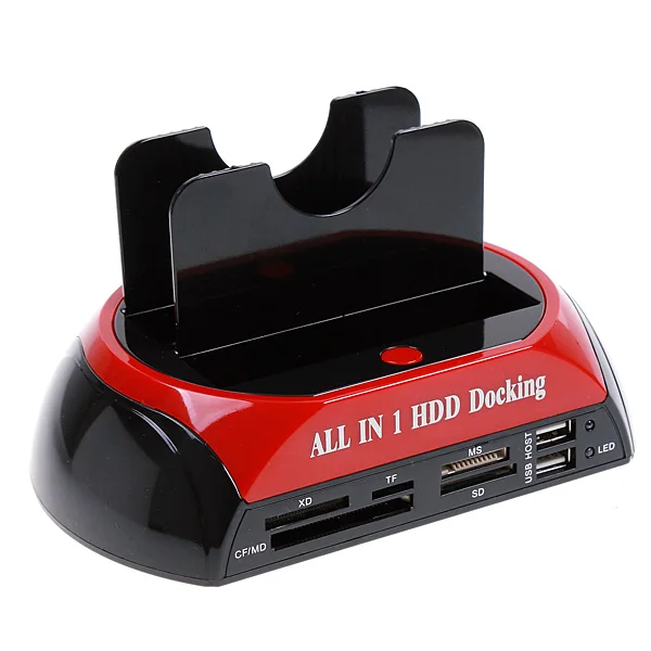 2," 3,5" SATA/IDE HDD SSD 2-Dock Dual Bay жесткий диск Док-станция e-SATA кардридер usb-хаб HDD корпус для настольного ПК