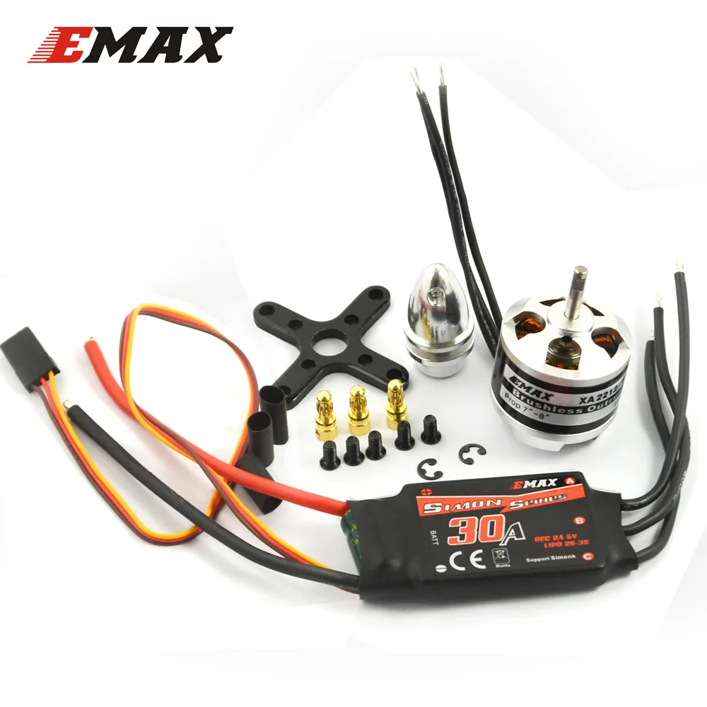 

EMAX Motor ESC Set 30A Simonk ESC Speed Contrller & XA2212 Brushless Motor with accessory 820KV/980KV/1400KV Optional