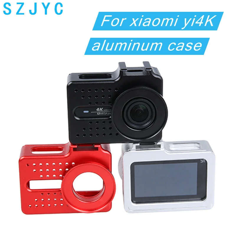 

For xiaomi yi 4K camera accessories Aluminium Alloy Metal Housing Frame Protective Case +UV filter for Xiaomi Yi II 4k 4K+camera