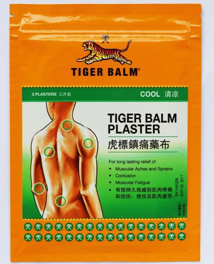 9 пластырь Tiger Balm пластырь обезболивающий/Tiegao, холодный лекарственный пластырь-RD, облегчение мышечной боли и боли