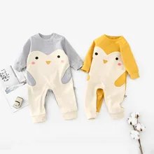 Newborn Baby Clothes Cartoon Style Toddler Kids Girls Rompers Long Sleeve Infant Boys Jumpsuits One Piece Children Overalls 0-2Y baby cartoon giraffe elephant print rompers cute infant newborn boys girls long sleeve clothes soft jumpsuits toddler costumes