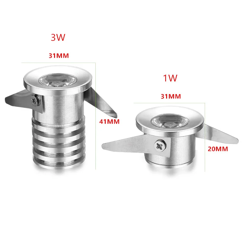 Мини светодиодный светильник 1 Вт, 3 Вт 220 В, 230 В, Светодиодный точечный светильник, белый/черный/золотистый/серебристый корпус, белый/теплый/холодный белый светодиодный светильник