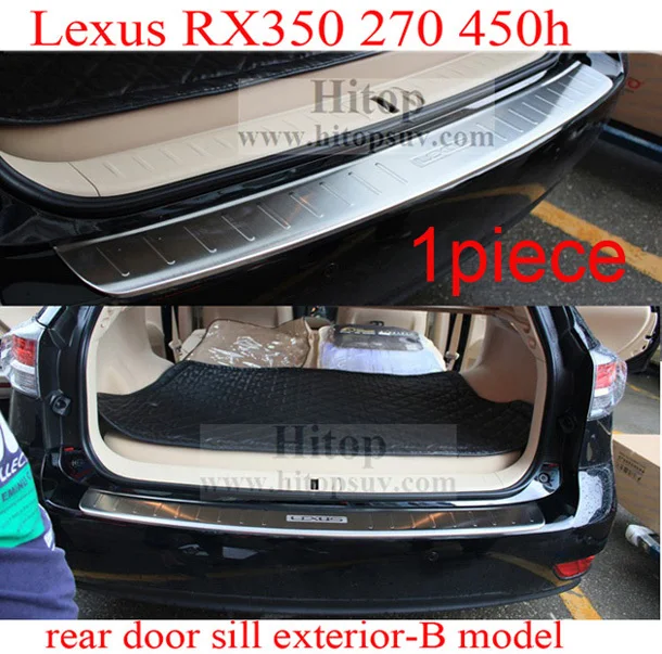 

for LEXUS RX350 F Sport RX450h RX270 rear trunk door sill plate,rear bumper protector,1piece or 2pcs,guarantee quality,2010-2015
