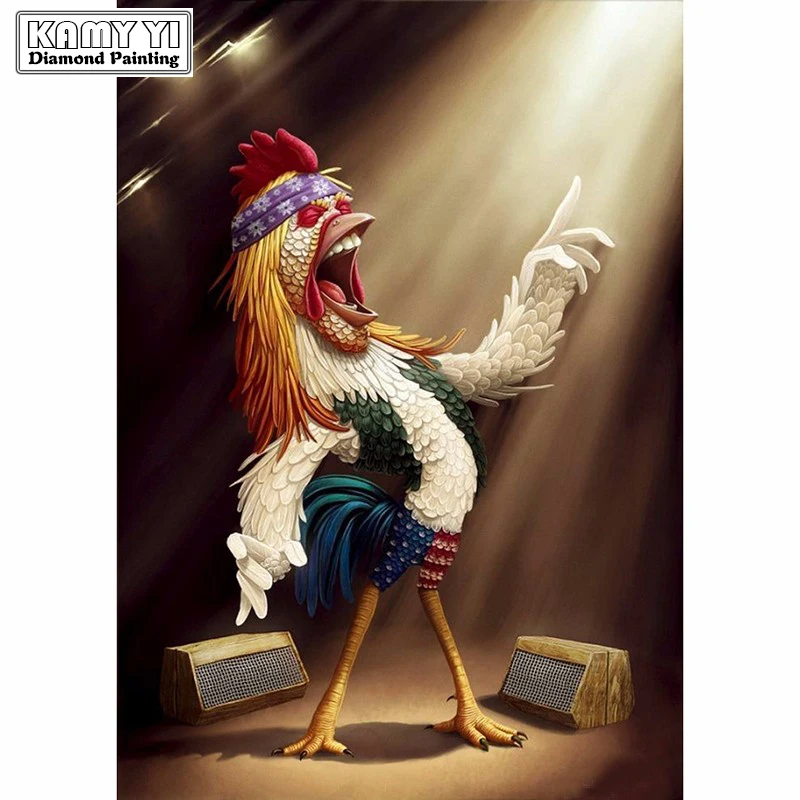 

Cock Icon 5D diy diamond painting wall sticker diamond mosaic cross stitch needlework diamond embroidery Home Decor Best Gift