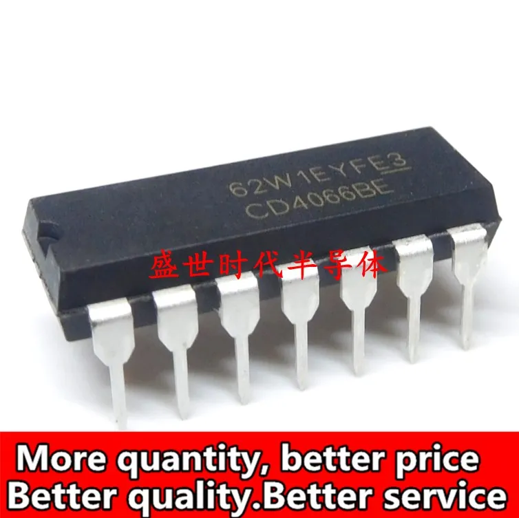 Бесплатная доставка 100 шт./лот HCF4066 HCF4066BEY CD4066BE CD4066 4066 DIP14 IC лучшее качество |