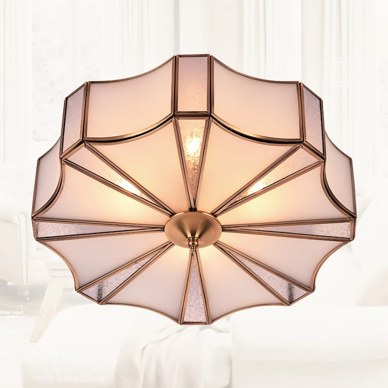 

Luxury copper round ceiling lamp hallway lamp corridor lighting copper balcony bedroom study ceiling light Z116616