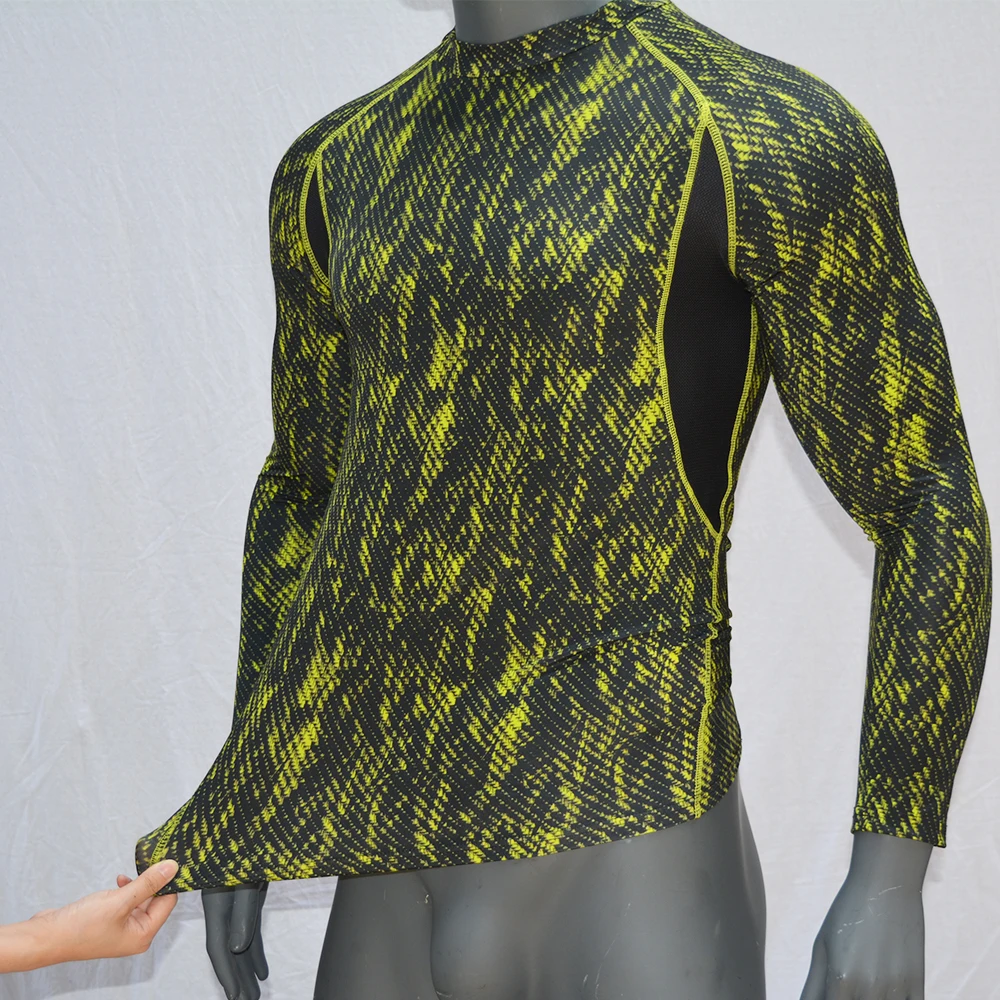 Быстросохнущая рубашка для серфинга, Рашгард,, с длинными рукавами, для сухого сёрфинга, топ для мужчин, Рашгард UPF50, дышащие рубашки для подводного плавания