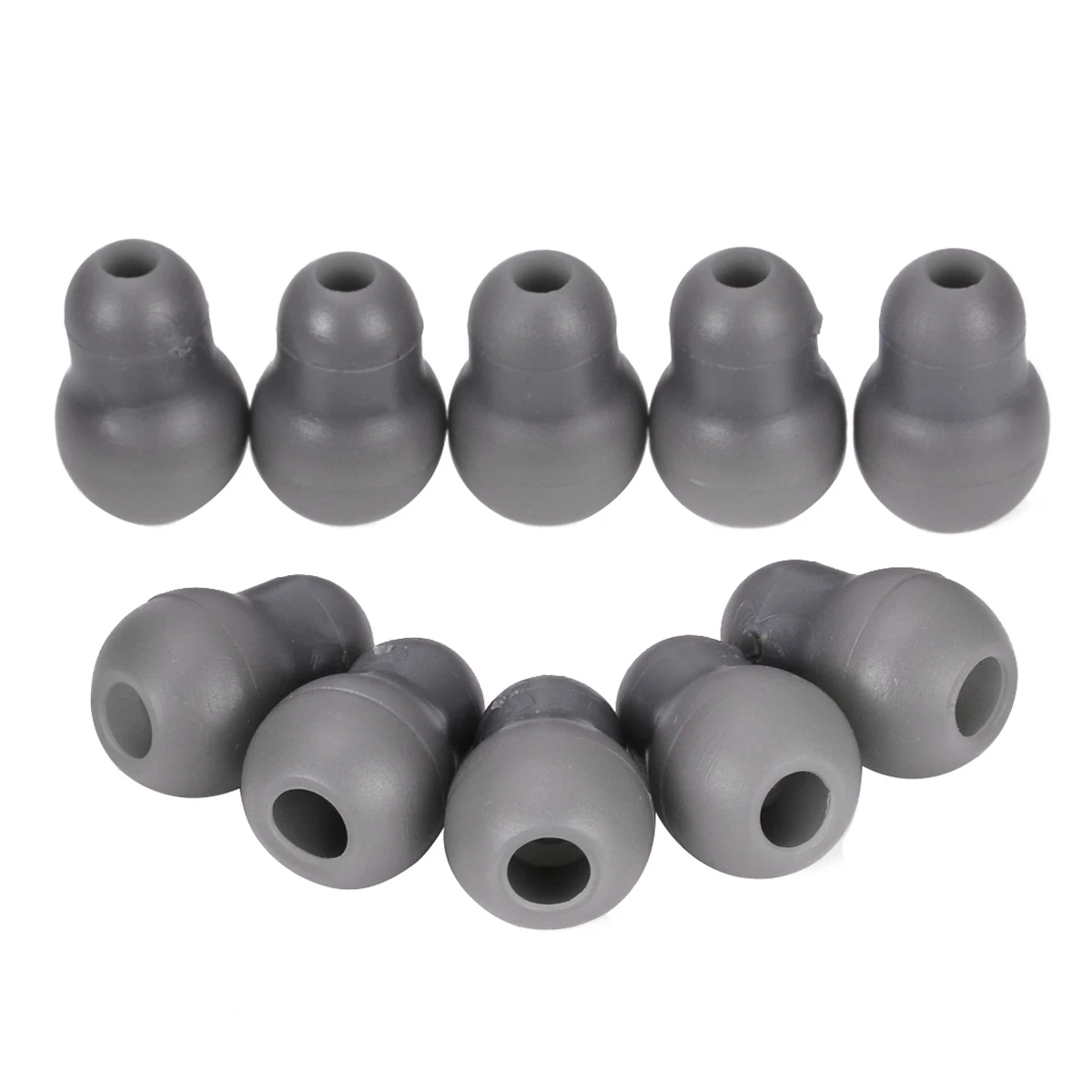 10pcs/Lot 13*20mm Gray Silicone Soft Earplug Stethoscope Eartips Earpieces for Littmann Stethoscope