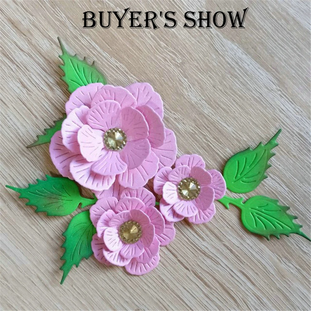 5pcs-Flower-Stitched-metal-Cutting-dies-Christmas-New-2018-Stencil-for-DIY-Scrapbooking-Craft-dies-Cut (2)