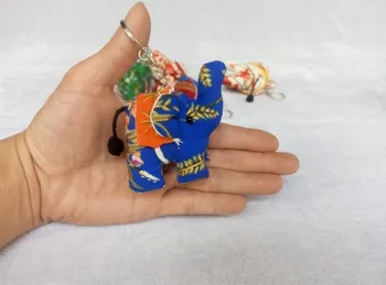 

Hand-made cloth elephant, key ring, hand-key accessories, ornaments pendant(A302)