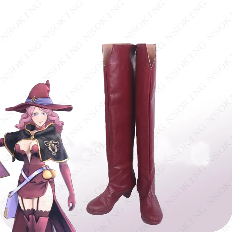 New Black Clover Vanessa Enoteea Cosplay Shoes Anime Boots Tailor Made 