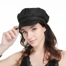 Женская бейсбольная однотонная Бейсболка для девочек из полиэстера Baker Peaked cap Женская летняя солнцезащитная Кепка Newsboy