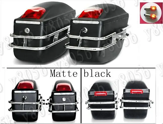 

New Hard Saddle bag Trunk Bag Luggage Tail Light Rail Bracket For Suzuki Boulevard C50 Volusia 800 C90 M109R C109 Marauder 800