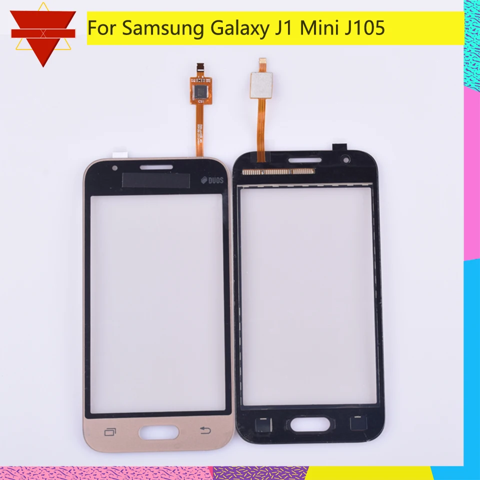 10 шт./партия для Samsung Galaxy J1 Mini J105 SM-J105F J105Y сенсорный экран дигитайзер Передняя стеклянная линза Панель с гибким кабелем