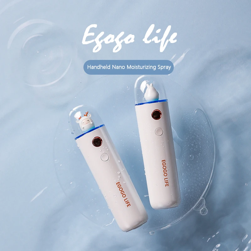 

Egogo Portable Nano Moisturizing Spray Handheld Facial Hydration Humidifier Steaming Face Meter USB Charging