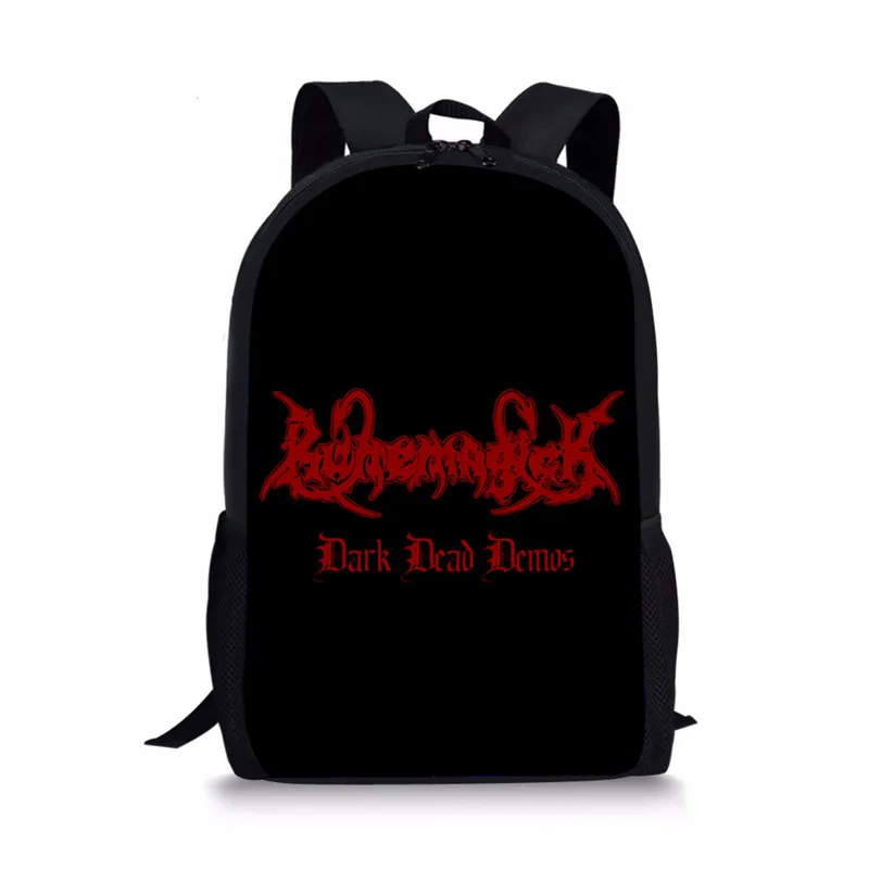 001 THIKIN Tote Darkness популярные школьные рюкзаки для детей начальной школы женские повседневные Рюкзаки высокого качества на заказ Аниме для детей - Цвет: 001