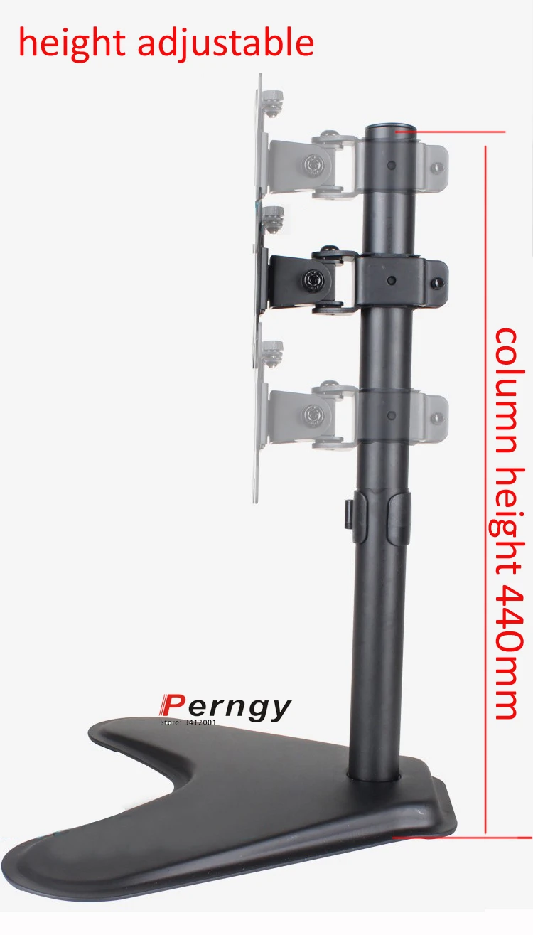 Suporte de Mesa Novo Grande Base Lcd Led Único Monitor Braço Cheio Movimento tv Montagem Carregamento 9 Kgs 2020 Dl-t500 17-27 - Image 4