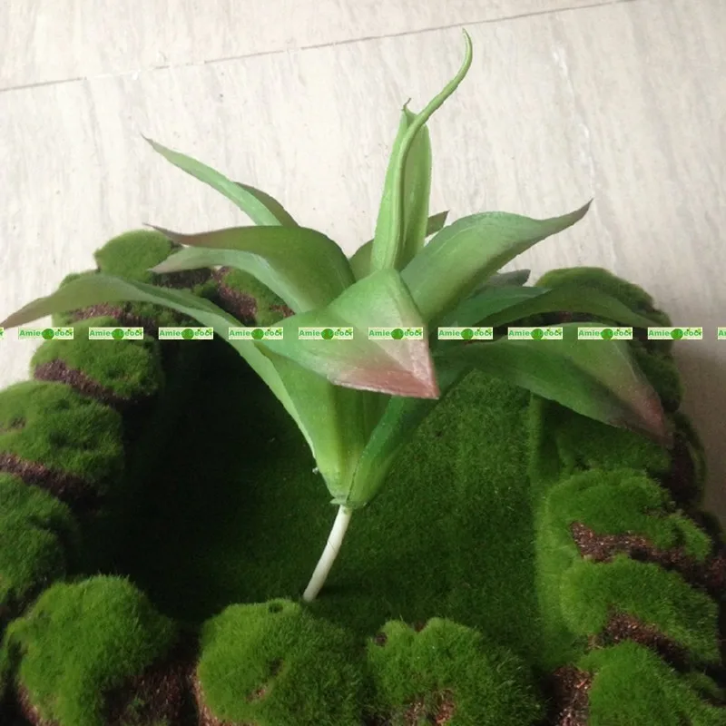 3 набора 21 см искусственная Агава суккулентная Листва Evergreen растение Дерево Свадебный домашний декор бонсай без вазы зеленый F5321