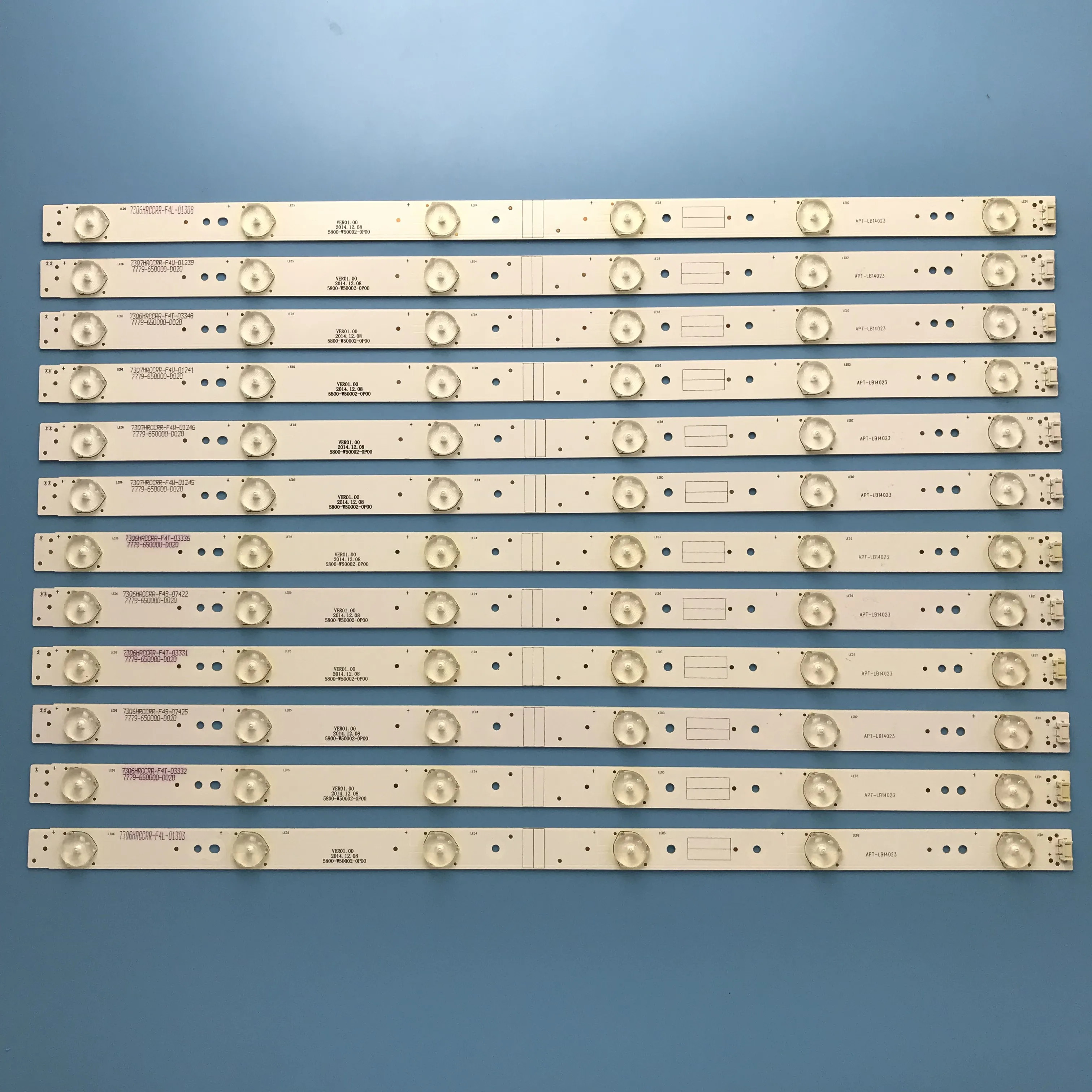 

Used LED backlight strip 6 lamp for 50E6000 5800-W50002-0P00 6P10 2P00 APT-LB14023 50E3500 50E6100 50V6E U50 50U2