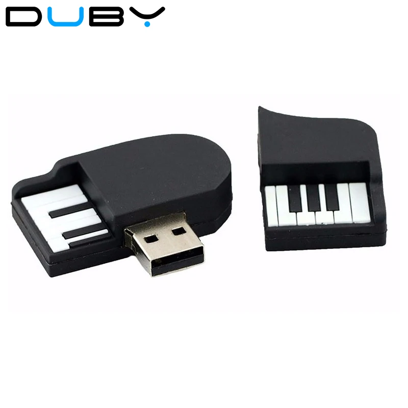 pendrives cartoon piano model usb 2.0 usb flash drive pen drive 4gb 8gb 16gb 32gb 64gb Silicone u disk