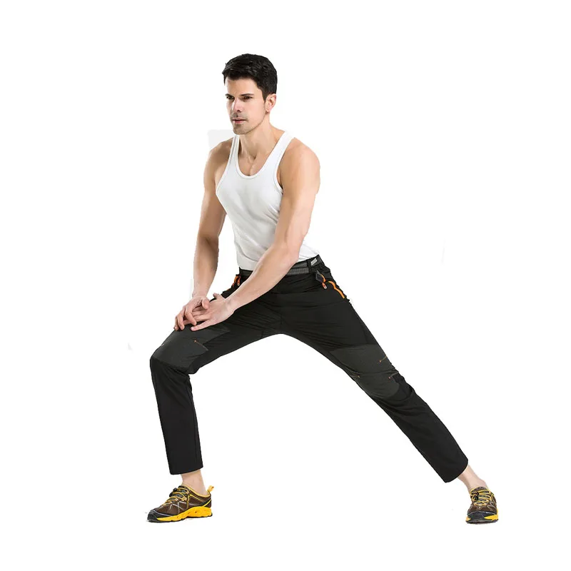 4XL nueva chaqueta de verano de secado rápido pantalones masculinos Pantalones de deporte al aire libre impermeable senderismo delgada pantalones de escalada Trekking Camping pantalones VA003
