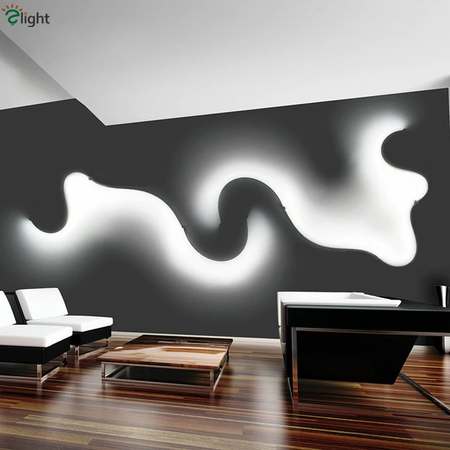 2017 Modern Minimalism Bedroom Diy Led Wall Lamp Novelty Tadpole 2017 Modern Minimalism Bedroom Diy Led Wall Lamp Novelty Tadpole Design Painted Curved Aluminium Re Ceiling