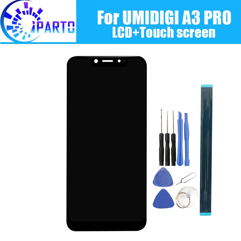 Скидка UMIDIGI A3 PRO ЖК дисплей + сенсорный экран 100% оригинал протестированный ЖК дигитайзер стеклянная панель Замена для UMIDIGI A3 PRO