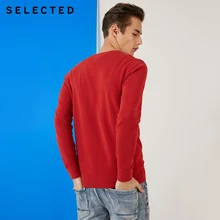 Отборный хлопок Круглый свитер с вырезом Мужской пуловер с длинными рукавами трикотажная одежда S | 419124548