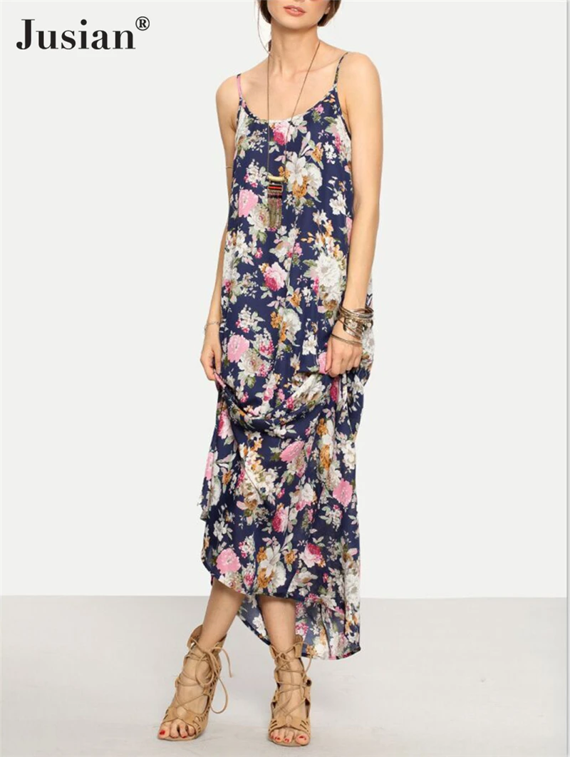 suspender long dress
