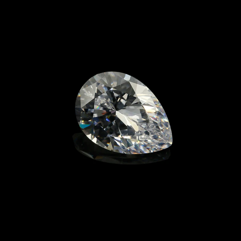 

GH white color pear shape for cubic zirconia loose CZ stone made by xianxiang hui 10pcs per bag