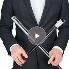 EDC металлическая Волшебная телескопическая палочка, палочка для боевых искусств, волшебная карманная, для улицы, для автомобиля, антиволчья стальная палочка, эластичная палочка