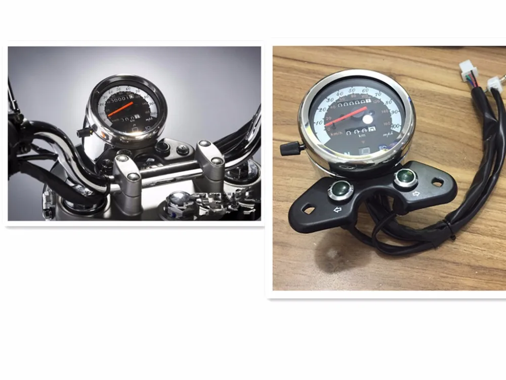 

For Suzuki Cafe Racer Odometer Speedometer Tachometer Speedo Meter